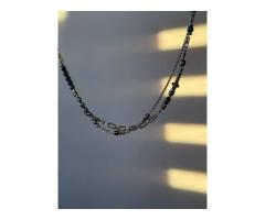 Чокер из гематита и жемчуга. Подарок к 8 марта