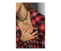 Чокер из гематита. Стильное украшение на шею к 8 марта Чокер из гематита. Стильное украшение на шею к 8 марта